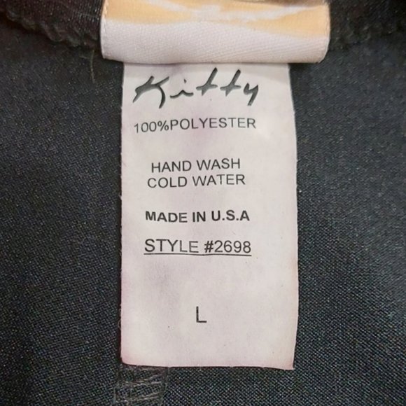 ๐ฅCHIC & SEXY๐ฅVTG Embroidered Mesh Insert Detail Jumpsuit In Black - Picture 15 of 16